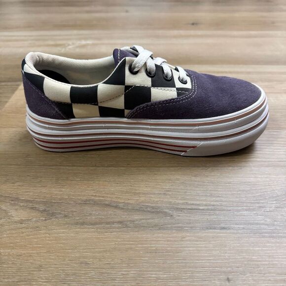 New Women’s Vans Super Comfy Cush Era Purple Velvet Platform Sneakers Size 5.5 - Picture 6 of 8